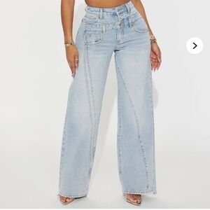 Fashion Nova Light Wash Jeans